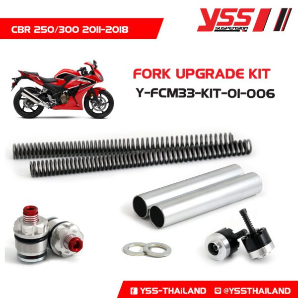 Bộ Nâng Cấp Phuộc Trước YSS Honda CBR250R/300R Y-FCM33-KIT-01-006 Fork Upgrade Kit nhập khẩu chính hãng bởi YSS.VN.