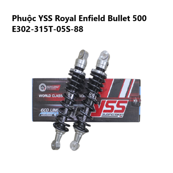 Phuộc YSS Royal Enfield Bullet 500 09-17 ✅Nhập khẩu chính hãng YSS Thái Lan bởi YSS.VN✅ Thông Số Phuộc YSS: E-Series E302-315T-05S-88