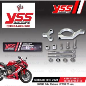 Pát trợ lực cổ , BỘ PASS TRỢ LỰC MOUNTING KIT HONDA CBR 650R' 19 nhập khẩu chính hãng bởi YSS.VN. Mã Số : Y-SD-KIT-01-017