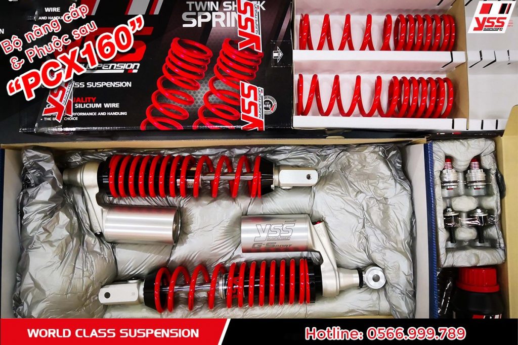 Bộ nâng cấp Phuộc trước và Phuộc sau YSS G-Sport dành cho Honda PCX 160