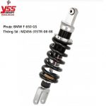 Phuộc YSS (Chính Hãng) BMW F650 trên toàn quốc giá tốt nhất Nhập khẩu chính hãng YSS Thái Lan bởi YSS.VN Thông Số Phuộc YSS: MZ456-315TR-08-88