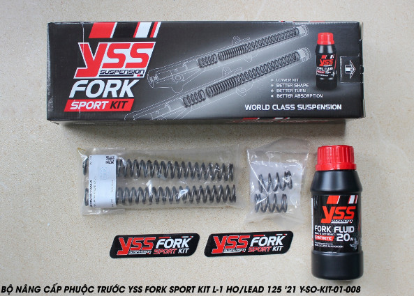 Bộ nâng cấp phuộc trước YSS Lead 125 ('21) Fork Sport Kit Y-SO-KIT-01-008 Nhập khẩu chính hãng YSS Thái Lan bởi YSS.VN