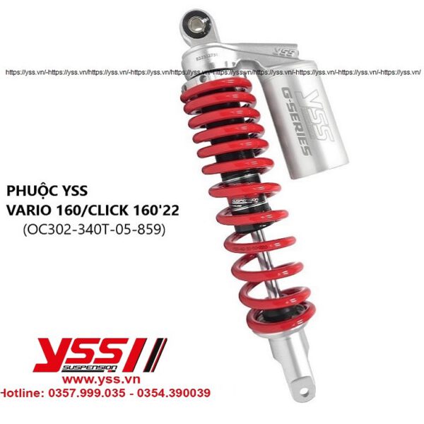 PHUỘC YSS VARIO 160/CLICK 160'22 BÌNH DẦU BẠC phân phối chính hãng bởi YSS.vn,sản phẩm cam kết nhập khẩu chính hãng có hóa đơn nhập khẩu đầy đủ.