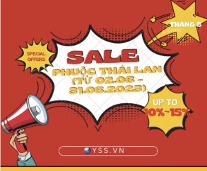 Chương Trình Giảm Phuộc YSS 15%-10% ✅Nhập khẩu chính hãng YSS Thái Lan bởi YSS.VN