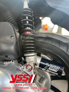 Phuộc Yss sau Piaggio Liberty bình dầu ngang YSS.VN hiện là nhà phân phối Phuộc YSS Liberty trên toàn quốc giá tốt nhất.