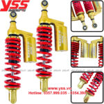 Phuộc YSS G-SERIES xe điện Vinfast Feliz/Feliz S Đỏ Vàng (Gắn thấp 1.5mm) YSS.VN giá tốt nhất nhập khẩu trực tiếp từ Thái Lan TC302-335TL-04-853M