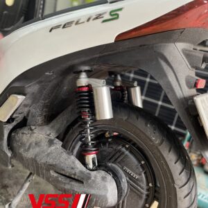 Phuộc YSS G-SERIES xe điện Vinfast Feliz/Feliz S Đen Bạc (Gắn thấp hơn zin 1.5mm) YSS.VN giá tốt nhất nhập khẩu trực tiếp từ Thái Lan.