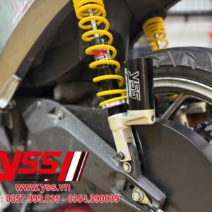Phuộc Xe Điện Quantum (Lò xo vàng, Bình dầu đen) nhập khẩu chính hãng bởi YSS.VN. giàm xóc Phuộc Xe Điện Quantum giá tốt nhất.
